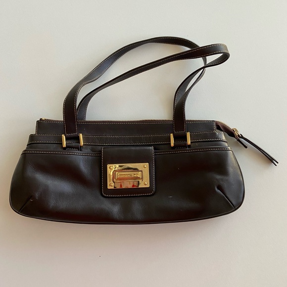 Lauren Ralph Lauren Handbags - Vintage Y2K Baguette Ralph Lauren Brown Leather Shoulder Bag Double Handle
